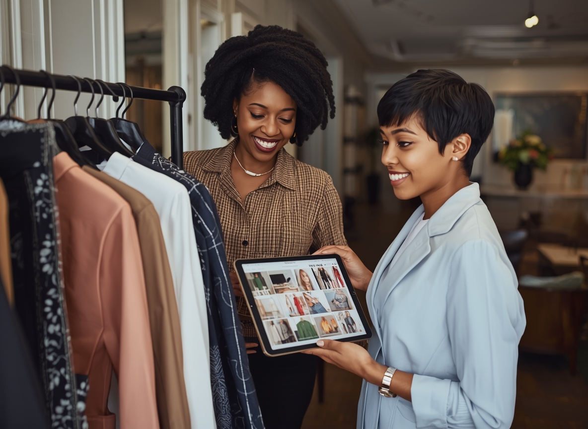 One-on-one personal style consulting session at Vorlaxencraxylon Auckland studio